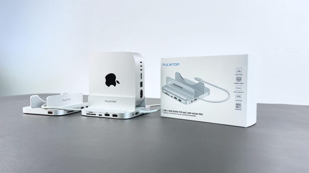 PULWTOP BS212D Mac mini M4 Vertical Dock
