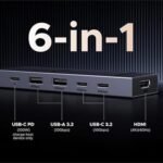UGREEN CM818 6-in-1 Type-C Docking Station ( 45363 ) - Image 2