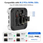 ACASIS M001 Mac Mini M4 Docking Station & Dual-Bay NVMe SSD Enclosure - Image 3