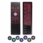 T6C Air Mouse Remote & Mini Wireless Keyboard – 7-Color Backlit Touchpad - Image 2