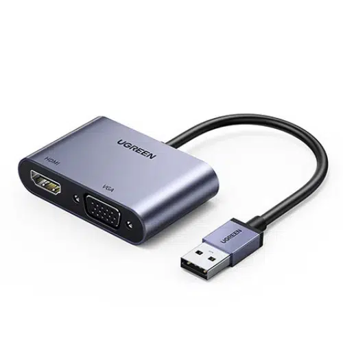 Ugreen CM449 USB-A to HDMI & VGA Converter