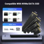 UGREEN CM559 NVMe & SATA SSD Enclosure USB-C 20Gbps #35576 - Image 3