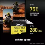 Lexar Gold 128gb Memory Card UHS-II V60 U3 Microsdxc - Image 2